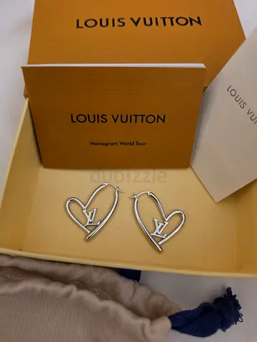 LV heart shspe earrings for sale