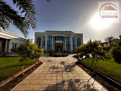 تحفة عقارية نادرة للبيع في الفلج – الشارقة | فيلا فاخرة على أرض 32,000 قدم² بموقع استراتيجي مميز على الشارع العام