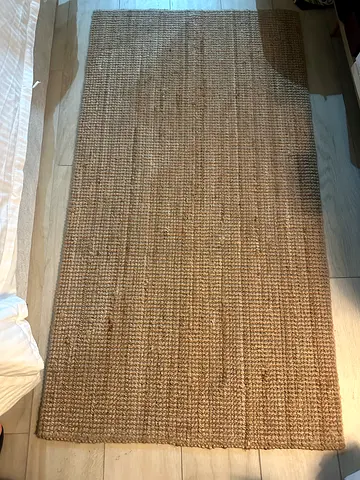 rug - good condition, neutral tone