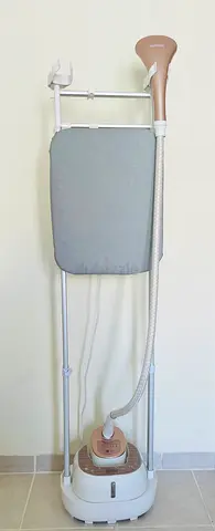 Standing Garment Steamer with Ironing Board - Good Working Condition