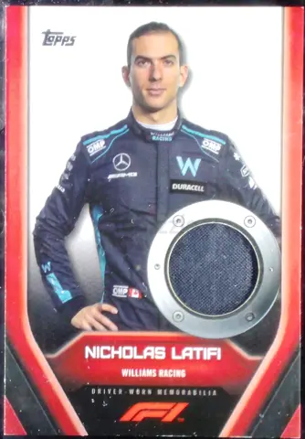 2022 Topps Formula 1 F1 Relics Nicholas Latifi #F1RL-NL