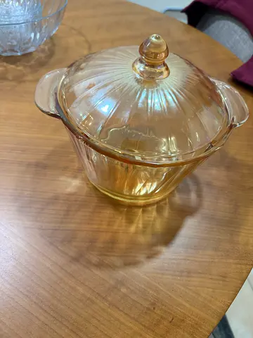 Heat resistant Glass Bowl with lid