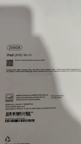 Apple iPad (A16) Wi‑Fi 256GB