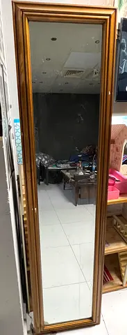Full-length Framed Floor Mirror - Slim Tall Standing Mirror