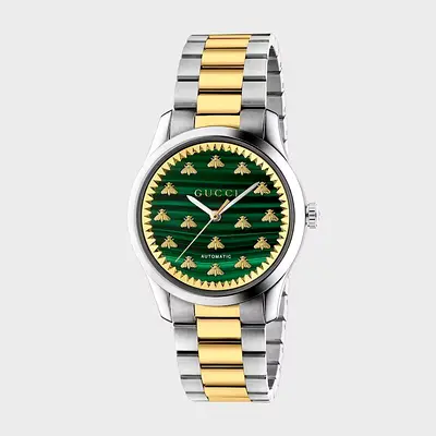 Gucci G-Timeless Multi Bee Green Malachite Women’s Watch – YA1265042