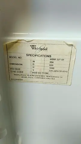 Whirlpool 2-Door Silver Top-Freezer Refrigerator - Good Working Condition