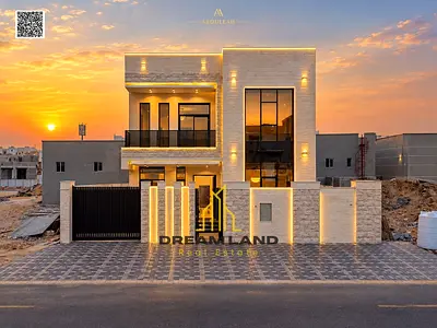 تملك فيلا 5 غرف بالحليو 2 – عجمان زاوية سكة | مقابل أزهى طابقين وروف بدفعة مقدمة 10% فقط وبسعر شامل رسوم التسجيل
