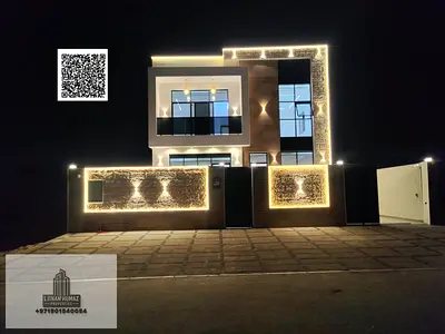 Villa for sale in Al Helio, featuring 4 bedrooms, a majlis, a living area, and a maid’s room; bank