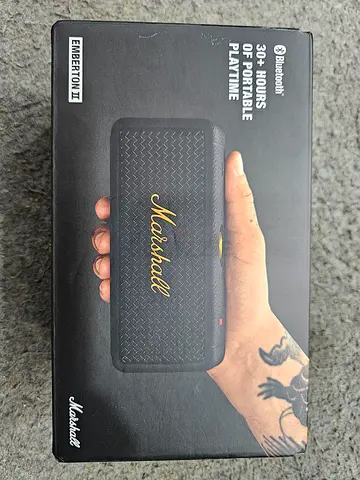 Marshall Emberton II Portable Bluetooth Speaker - Black (Boxed)