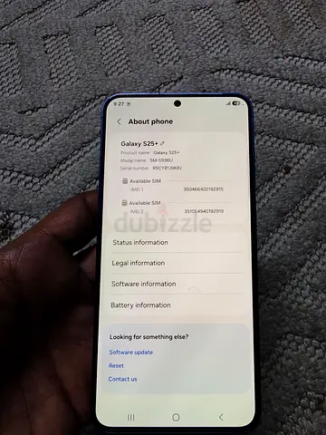 Urgent Samsung Galaxy S25+ | 256GB | Dual SIM | Blue