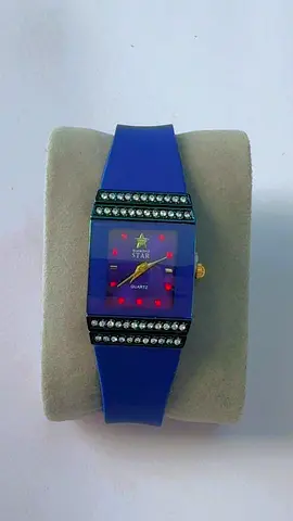 Blue Star Quartz Ladies Watch with Crystal Accents