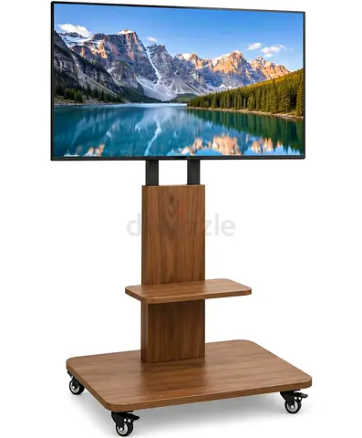 Medla Heavy Duty Rolling TV Cart Stand with Wheels & Shelf (40" - 75") - Like New