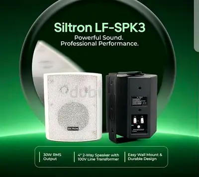 Siltron LF-SPK3 30W Wall Mount Outdoor/Indoor PA Speaker (Pair)