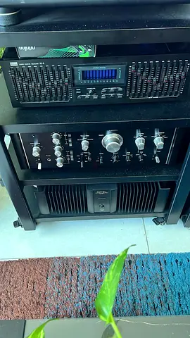 Sansui pre amp n EQ n rotel power amp