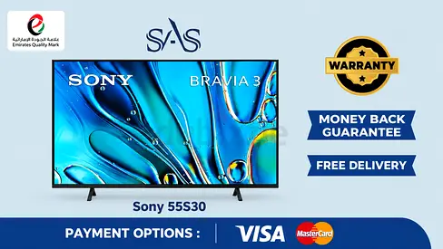 Sony | 55 Inch | BRAVIA 3 4K HDR LED Google TV | Warranty | 55S30