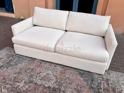 Top __ quality Crate&Barrel Lounge Deep feather 🪶 filled Sofa Beige