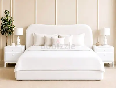 Brand New Luxury Cotton fabric Queen Bed Available
