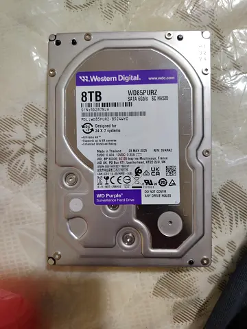 Western Digital Purple 8TB SATA HDD (WD85PURZ) - Used