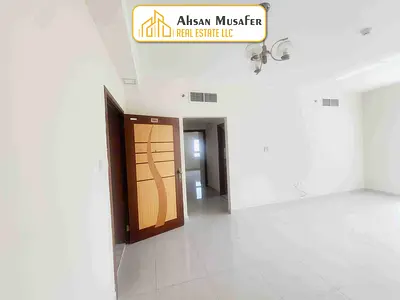 //PARKING FREE+BALCONY ALSO HAVE+10 DAYS FREE+6 CHQS//LIMITED TIME OFFER///6CHQS// EASY EXIT TO DUBAI NEAR SAHARA CENTRE AND NEAR RTA BUS STOP LAST UNIT 1BHK WITH 2WASHROOMS