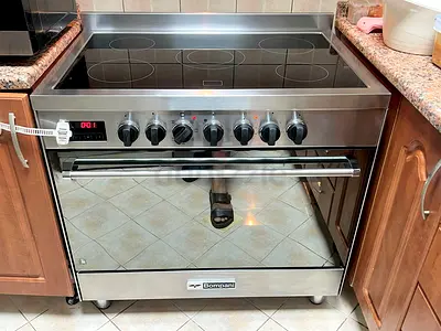 Bomapani Italian brand 5 Burner electric ceramic cooking range 90cm