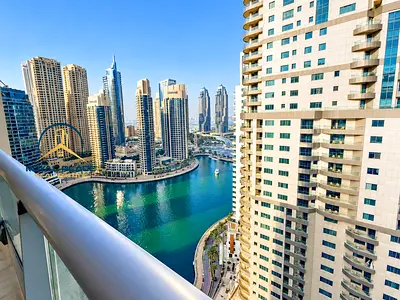 Stunning Marina View | High Floor | Full Marina & Sea View | Furnished | Marina View Tower A