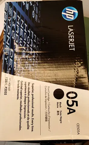 HP LaserJet 05A Black Toner Cartridge (CE505A).