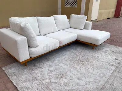 Amazing Condition West Elm Newport L Shape Sofa Beige