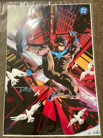 Nightwing Comic Art Poster — DC Collectible