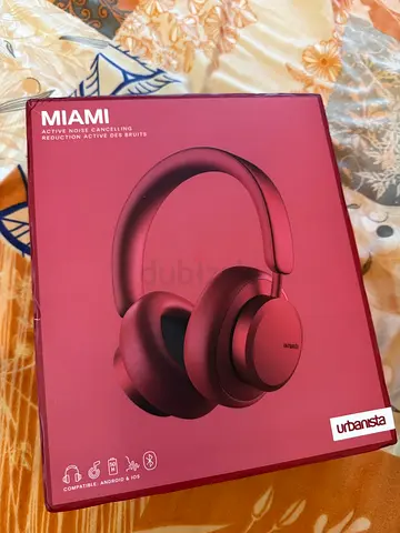 Urbanista Miami Wireless ANC Headphones - Red (New, Sealed Box)