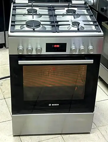 Bosch brand Cooker tap gas Oven Electric Size 60 Cm by 60 Cm with 4 burners New Model