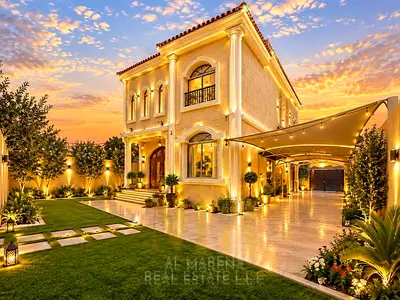 فرصة مميزة | فيلا للبيع في الروضة 1 – بعجمان | طابقين وروف 5 غرف ماستر | أرض 5,000 قدم² | شامل الكهرباء والمياه والمكيفات فرصة مميزة لامتلاك فيلا سكني