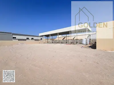 Industrial Yard with 65 KW Electricity, Covered Shed, 2 Entrance Gates, on a Main Road + office