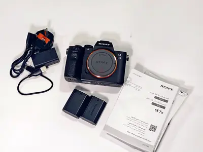 Sony a7iii camera with 2 battery accessories