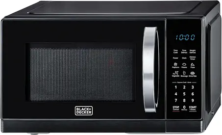 BLACK+DECKER Digital Microwave Oven, 25L, 900W, 6 Auto Programs, LED Display, 11 Power Levels, Child