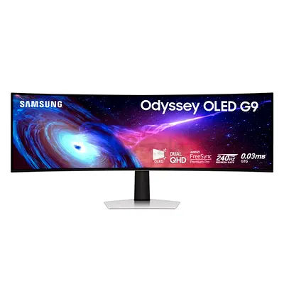 Samsung 49" Odyssey G93SC Series Curved Gaming Monitor, QD-OLED, 240Hz,