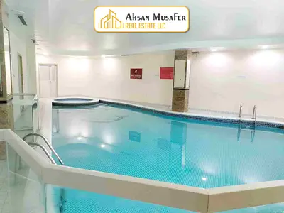 NO COMMISSION//ONE MONTH FREE//6CHQS// GYM POOL FREE+1BHK WITH ONE WASHROOM AL TAWUUN SHARJAH