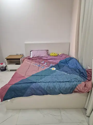 Double bed with bed mattress - good condition