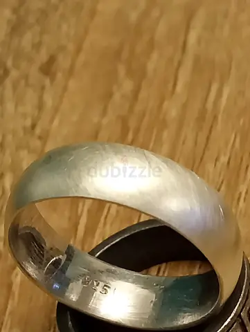 Sterling Silver Men’s Oval Edges Plain Band Ring - Size 10 Marked 925