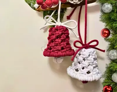 Macrame Christmas bell
