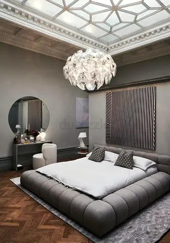 Brand new gray colour king size bubble Bed