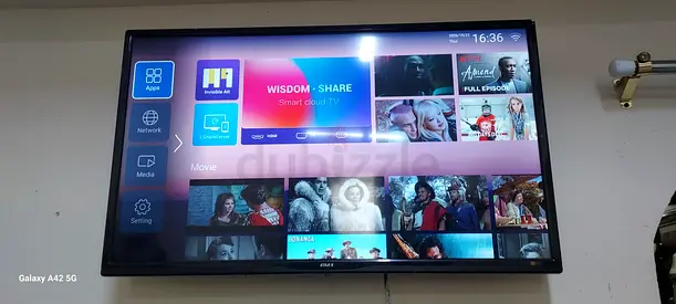 36-inch Smart LED TV - Fully Working, Wall Mounted