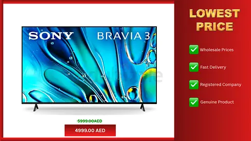 Sony 85 Inch Tv Bravia 3 4K Smart Google TV Display, Black, K-85S31D box pack