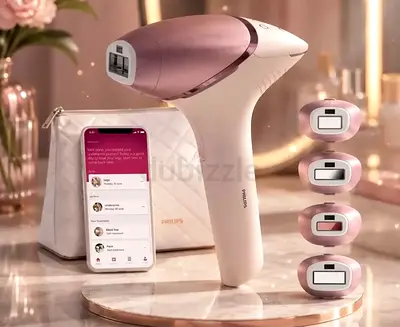 PHILIPS ipl hair remover model 9000 with 4 attachment