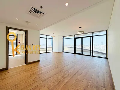 Kitchen Appliances Fitted | Sea View | Spacious 3-BR + Maids Room