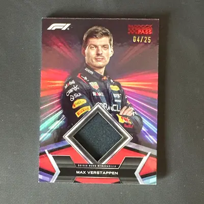 2024 Topps Paddock Pass F1 Max Verstappen Relic Red /25 #FR-VER