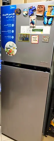Silver Midea Top Freezer Refrigerator - Good Condition MDRT346MTE50D