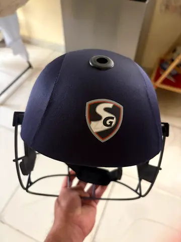 SG Cricket Helmet with Metal Grill - Good Condition