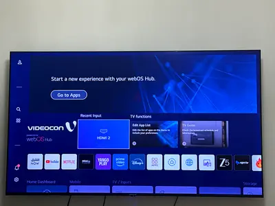 75” TV videocon less than a year used
