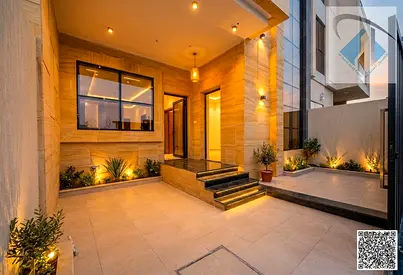 فيلا فاخره تصميم مودرن بموقع مميز وسعر شامل الرسوم