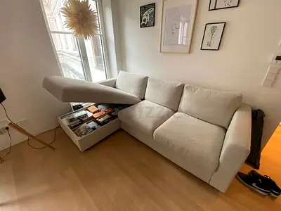 IKEA vimle L Shape Sofa bed beige
